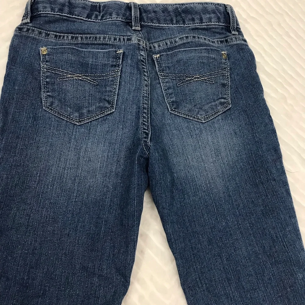 GAP Kids Denim‎ Cropped Jeans Classic Blue size 10 adjustable waist